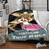 Gremlins Customize Your Name Blanket Multi-purpose Personalized Blanket Soft Warm Cozy Throw For Seaside Livingroom Bed Couch Four Seasons Universal