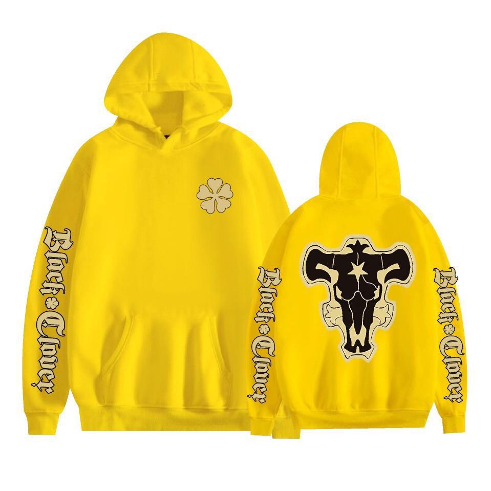 Felpa con cappuccio e stampa anime Black Clover Maglione in pile Felpa con cappuccio anime