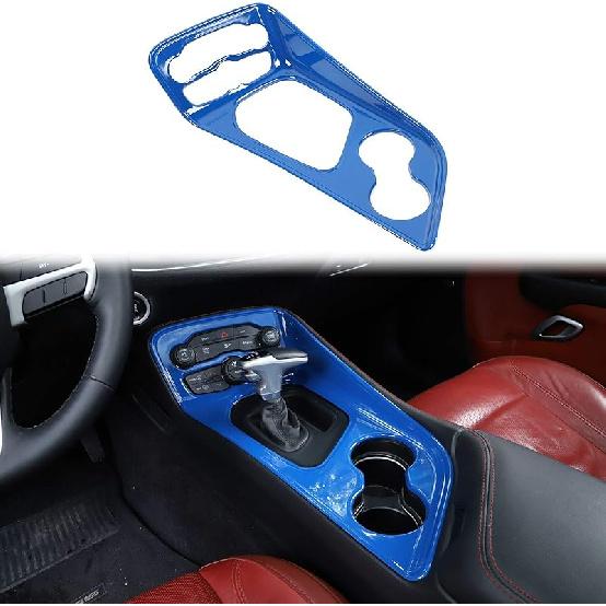 Voodonala For Challenger Gear Shift Shifter Panel Shift Lever Panel Transmission Gear Selector Gearstick Panel Cover Trim Fit For 2015-2025+ Dodge