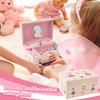 Musical Jewelry Box Girl Gifts Earrings Necklaces Bracelets Storage Box Jewelry Organizer with Drawer Bracelet Ring Holder Case