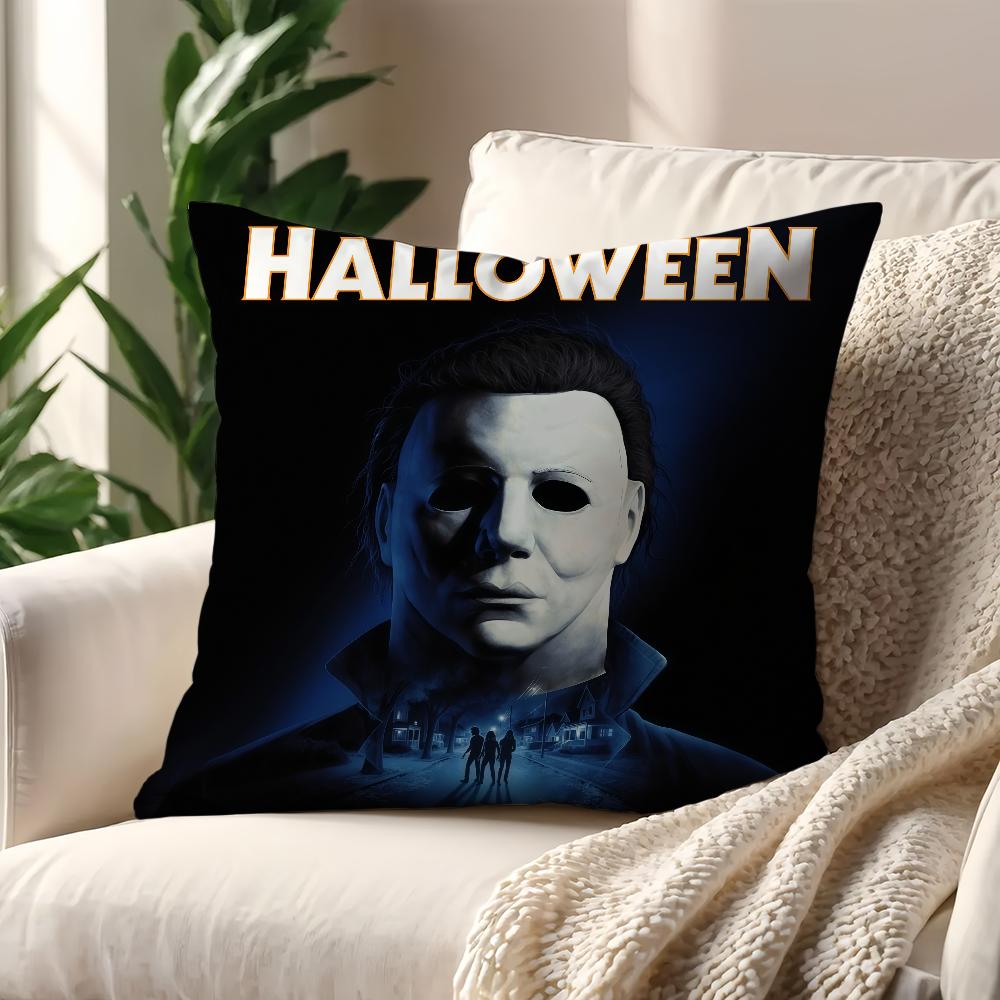 M-Michael Horror Myers Kissenbezug Für Kissen Sofa Druck Dekoration Zimmer Haus Büro Café Auto Nordische Schlichtheit