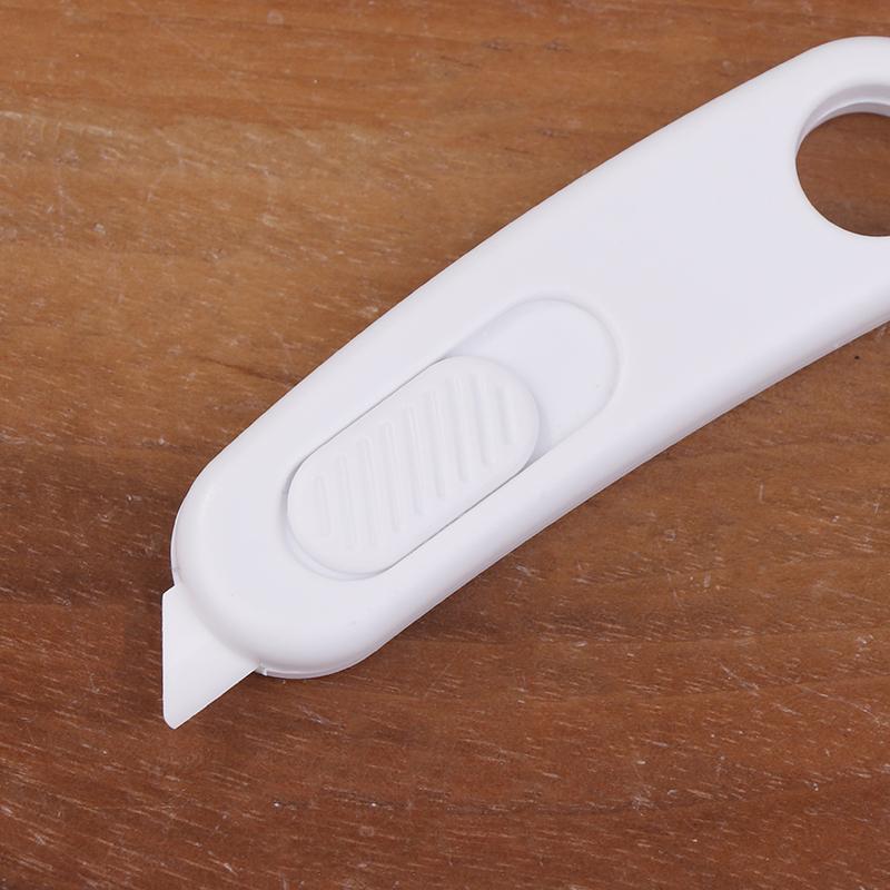 Portable Mini Ceramic Utility Knife Safe Blades Box Packaging Opener Cutting Tools With Keychain Hang Hole With Magnetic Suction