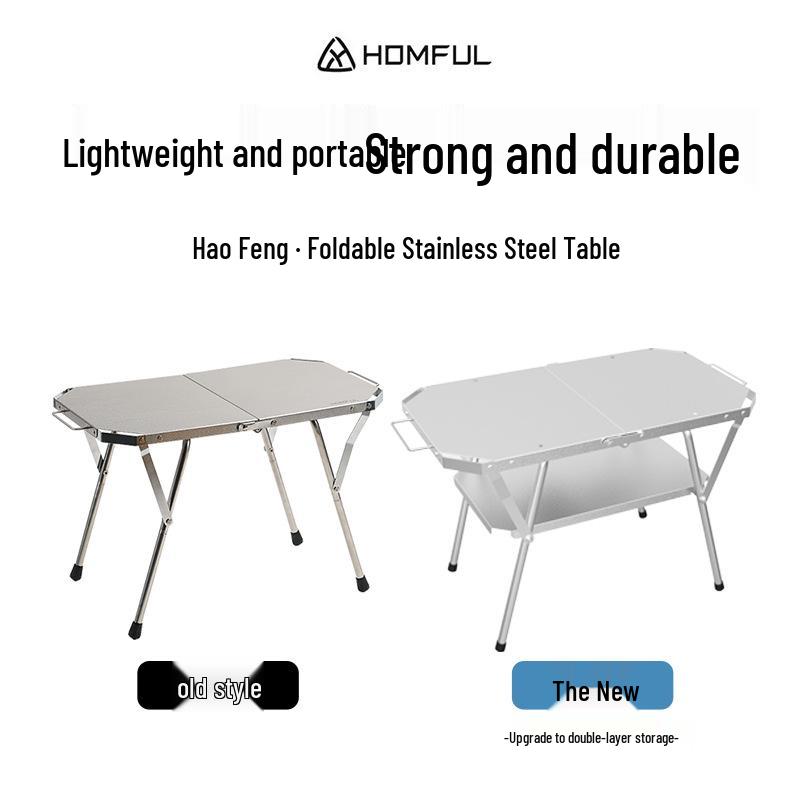 HOMFUL Haofeng 2nd Gen Foldable Picnic & Barbecue Camping Table