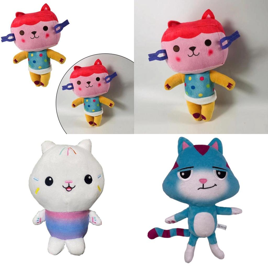 Adorable Gabby Dollhouse Plush Toy Mercat Cartoon Stuffed Animal Mermaid Cat Plushie Doll