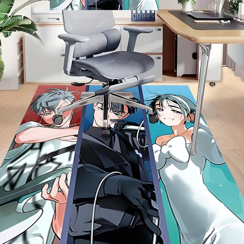 1pc Urban Fantasy Trio Carpet for Playroom Bedroom Living Room Sofa Home Decor,kids Game Area Rug Non-slip Floor Mat Y73021