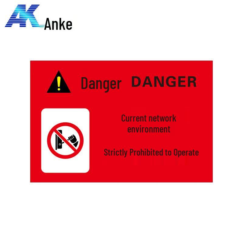 Anke Magnetic Warning Sign for Live Networks