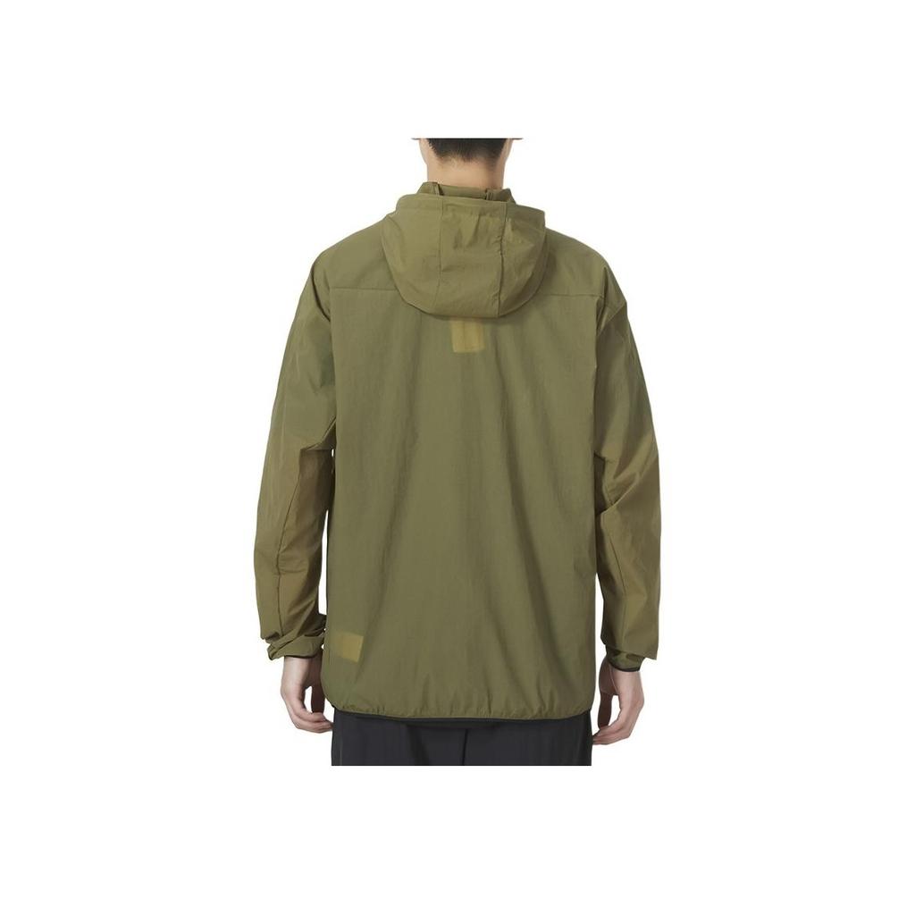 Adidas Th Lite Wvjk Solid Color Sports Hooded Jacket Men Outerwear Deep-Olive-Green HE9916
