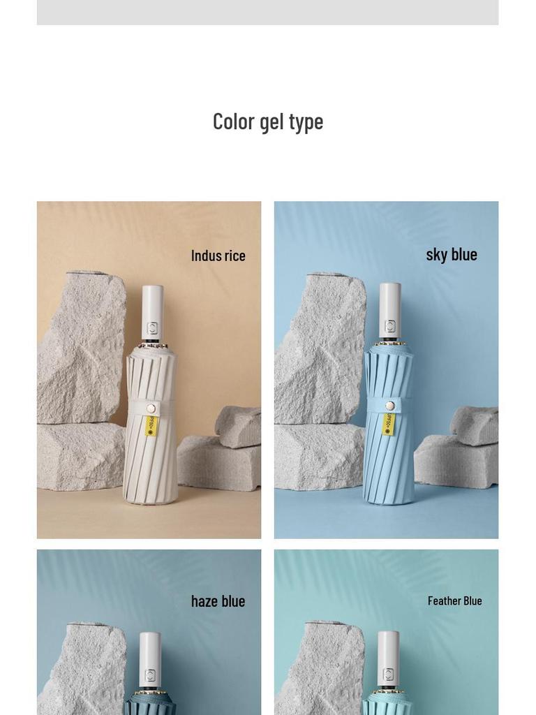 Retro 16-Bone Automatic Sun & Rain Parasol: Cooling, Anti-UV, Folding, Dual-Use Umbrella for Women