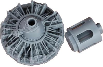 SBS Model Curtiss Hawk Engine Plastic Model Parts SBM48101 1/48 H75A-3 (for Academy/Wolfpack) (Airplane)