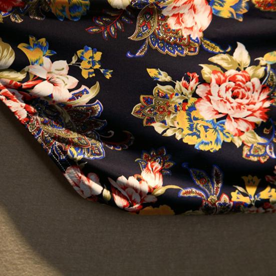 Soutong Low Waist Men Underpants Super Thin Nylon Flower Printed Classics Briefs for Sleep