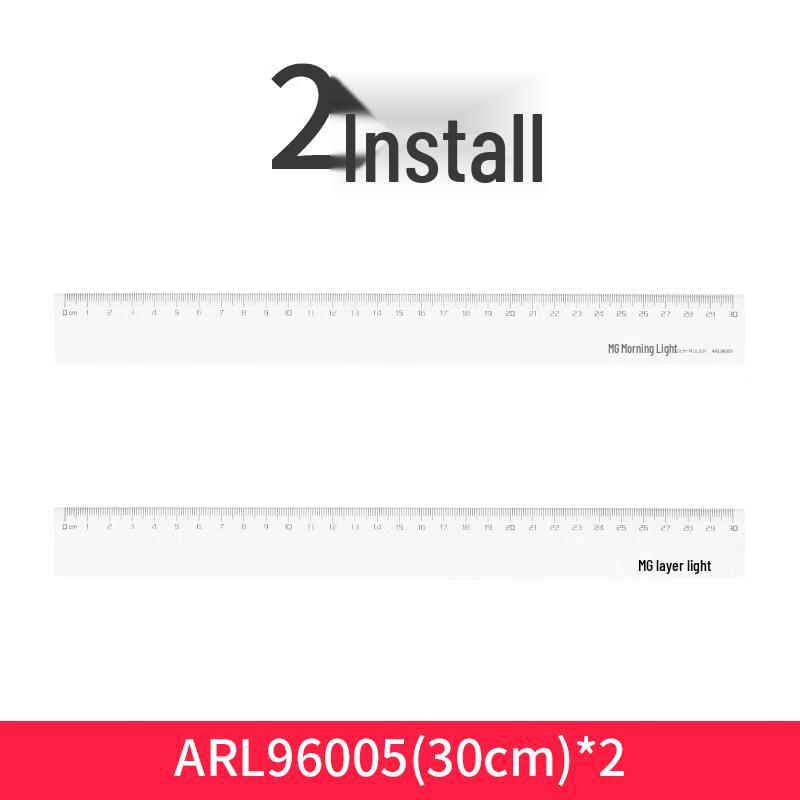 M&G Transparent Plastic Rulers for Students & Office