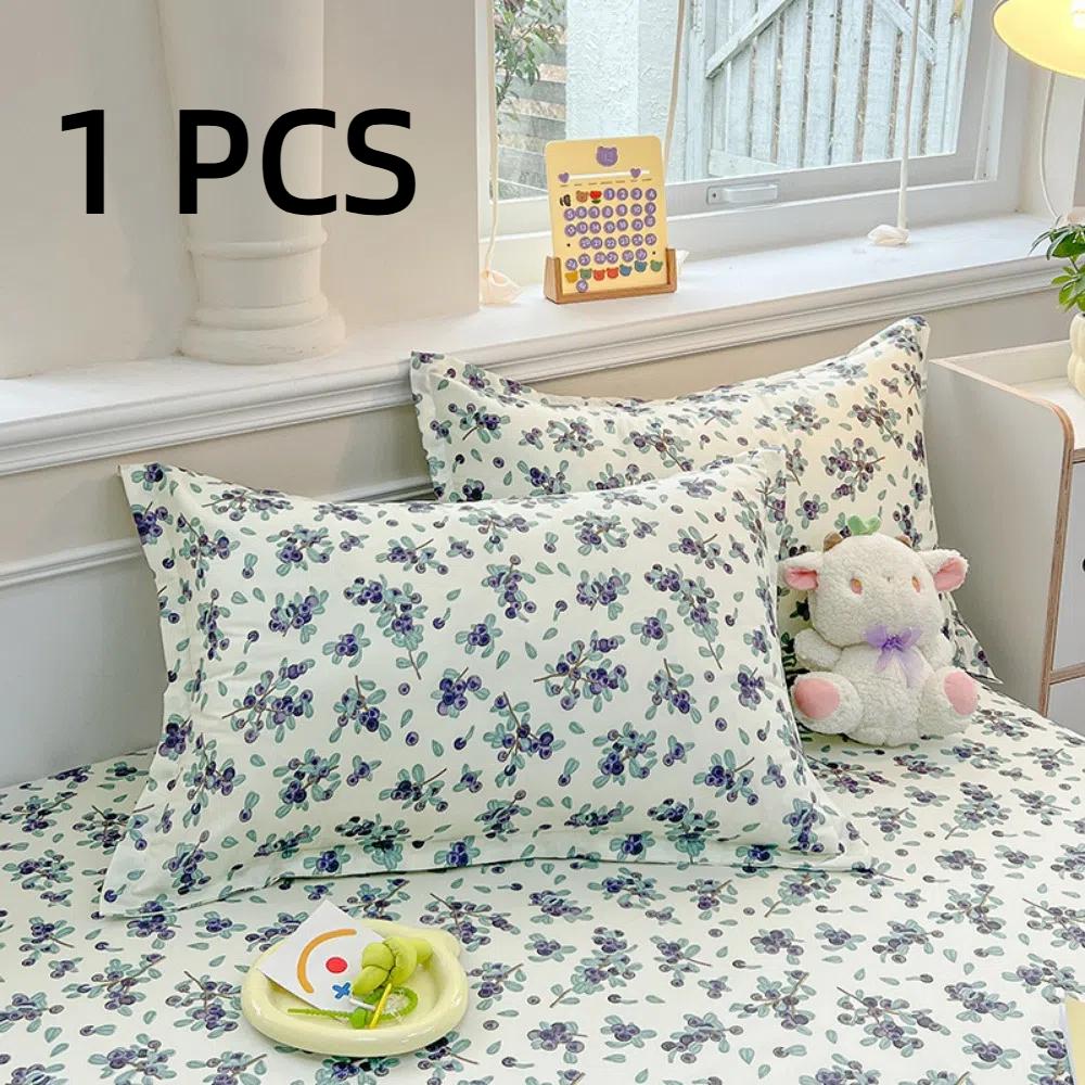 1 PCS Ins 48x74cm Pillowcase Washed Cotton Breathable Bedding Pillow Cover Colorful Stripe Pillow Case Home Textile