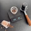 58Mm Coffee Portafilter Dosing Cup Black Clear Espresso Sniffing Mug Coffee Dosing Cup Anti-Flying Powder Coffee Machine Tools