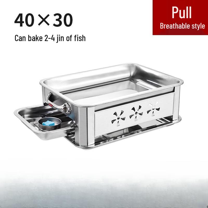 Lantuan Stainless Steel Smokeless Charcoal Grill