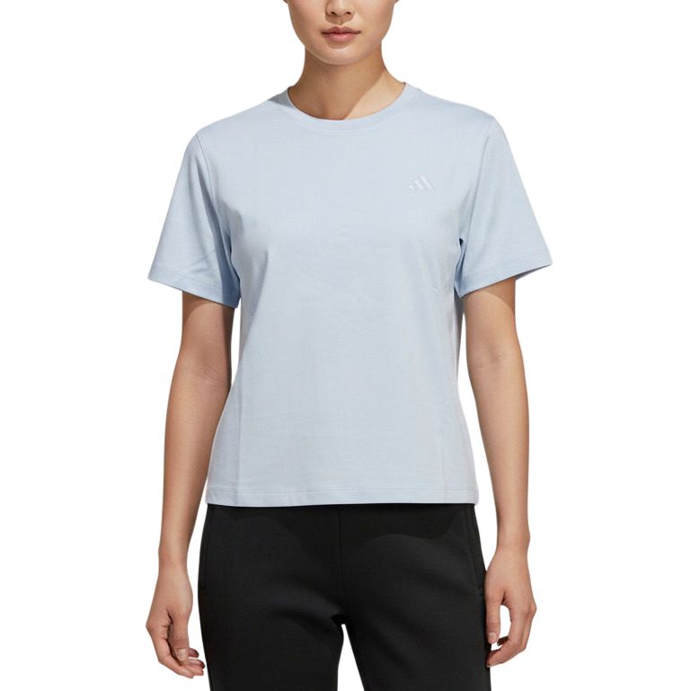 

Adidas Pullover Sports Round Neck Casual Short Sleeve T-Shirt Women Tops KS5325 2XL