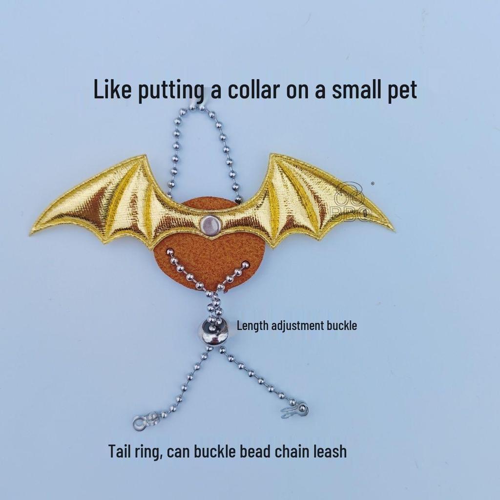Adjustable Detachable Squirrel & Exotic Pet Leash Collar with Wings