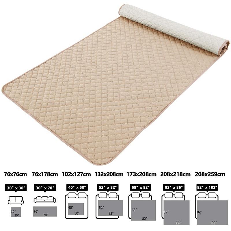 

Solid Color Waterproof Mattress Cover Kids Pet Dog Urine Pad Reuseable King Size Bed Sheet Cover Washable Bed Bedspread Pads Mat 30x30inch 76x76cm