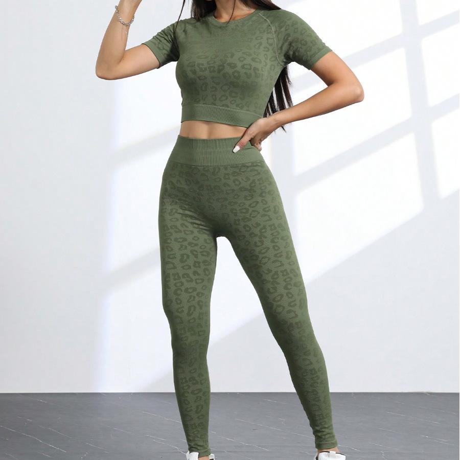JYL Tight Fitness Hip Lifting Pants Colorful Set