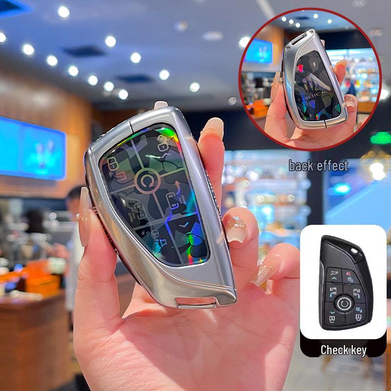 

High-End Full-Coverage Metal Key Fob Case for Buick Envision Plus, Envision S/GS, and LaCrosse Cars