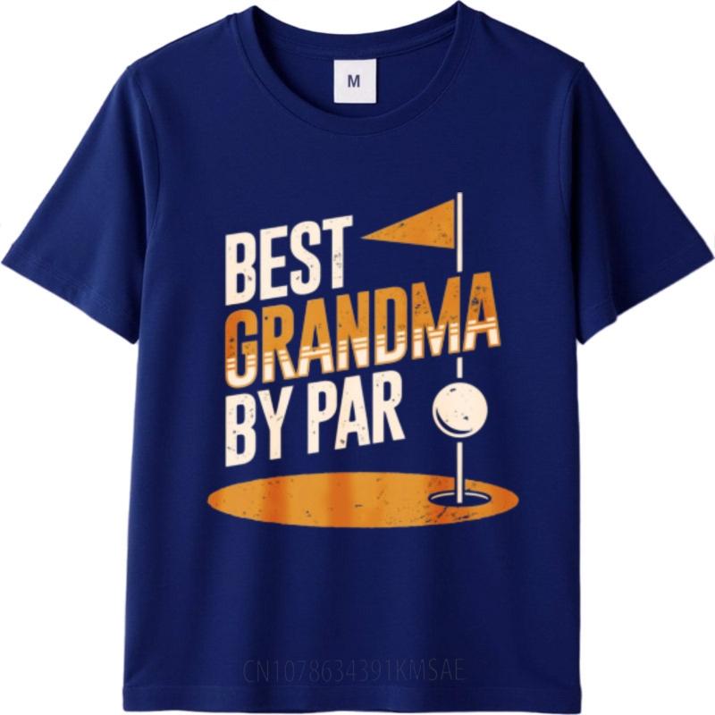 Breathable Tee Solid Color Men short sleeve tshirt Cotton Best Grandma By Par Golf Design Classic Man tees Classic Tshirt