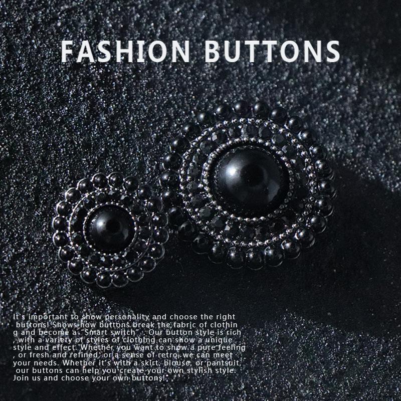 10Pcs Apparel Accessories Accessories Metal Alloy Buttons Light Luxury Pearl Cashmere Coat Buttons High-End Exquisite