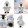 Wear Scarf Hat Penguin Plush Toy Soft Teddy For Kids Bedtime Gift