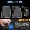 GIMUYA 3D All-Weather Floor Mats Set for Toyota Land Cruiser Prado 150 Series 7-Seater (2014-Present) / Waterproof TPE 4PCS