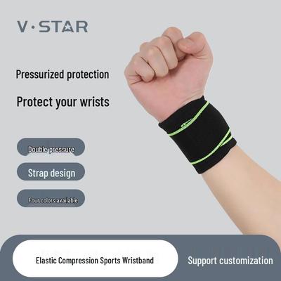 Elastische Sport-Kompressions-Handgelenkbandage für Gewichtheben, Fitness und Tennis - Anti-Verstauchungs-Handgelenkschutz.