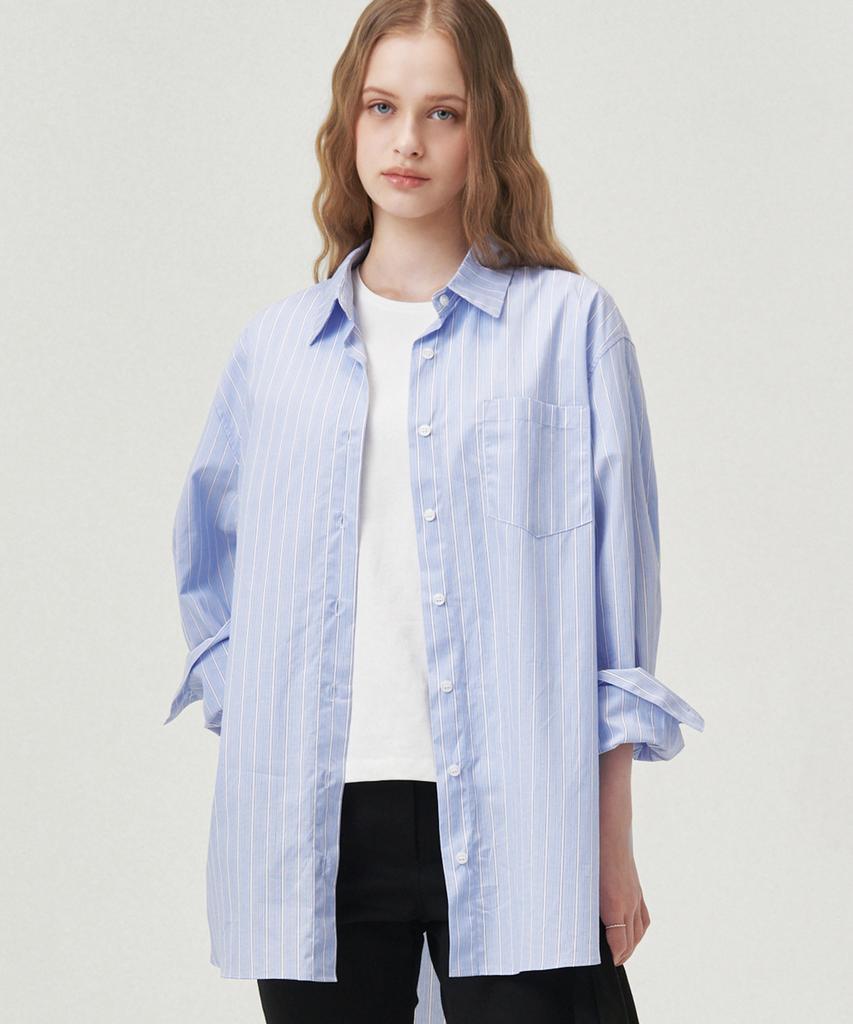 LOVLOV Over Fit Stripe Shirt