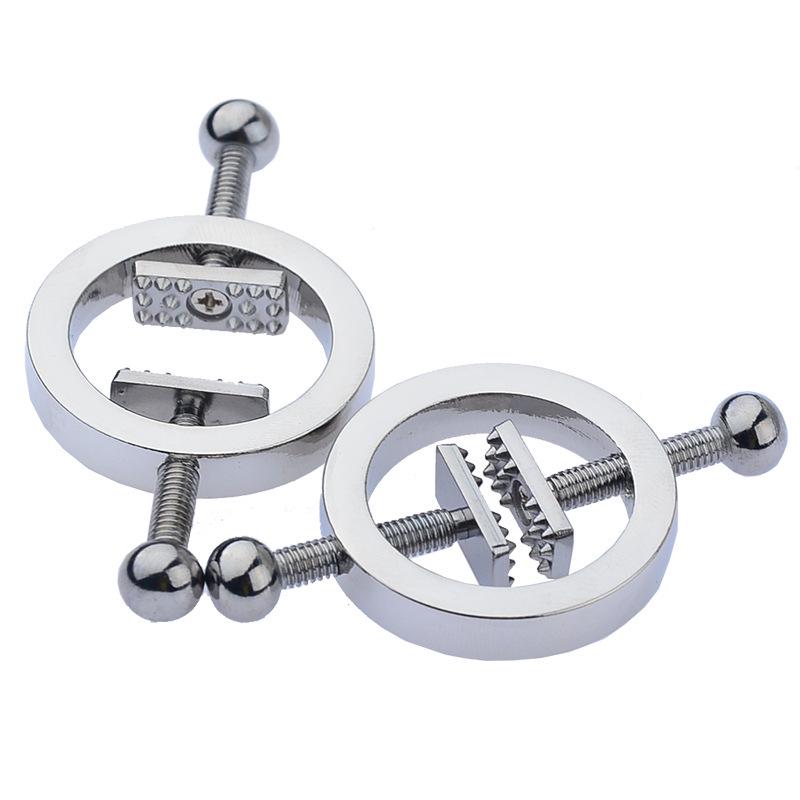 Adult SM Nipple Clamps - Metal Erotic Toys for Couples