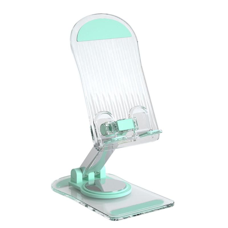 360 Degree Rotating Cellphone Holder Universal for Phone Tablet Table Support Stand Clear Acrylic Folding Holder Stand