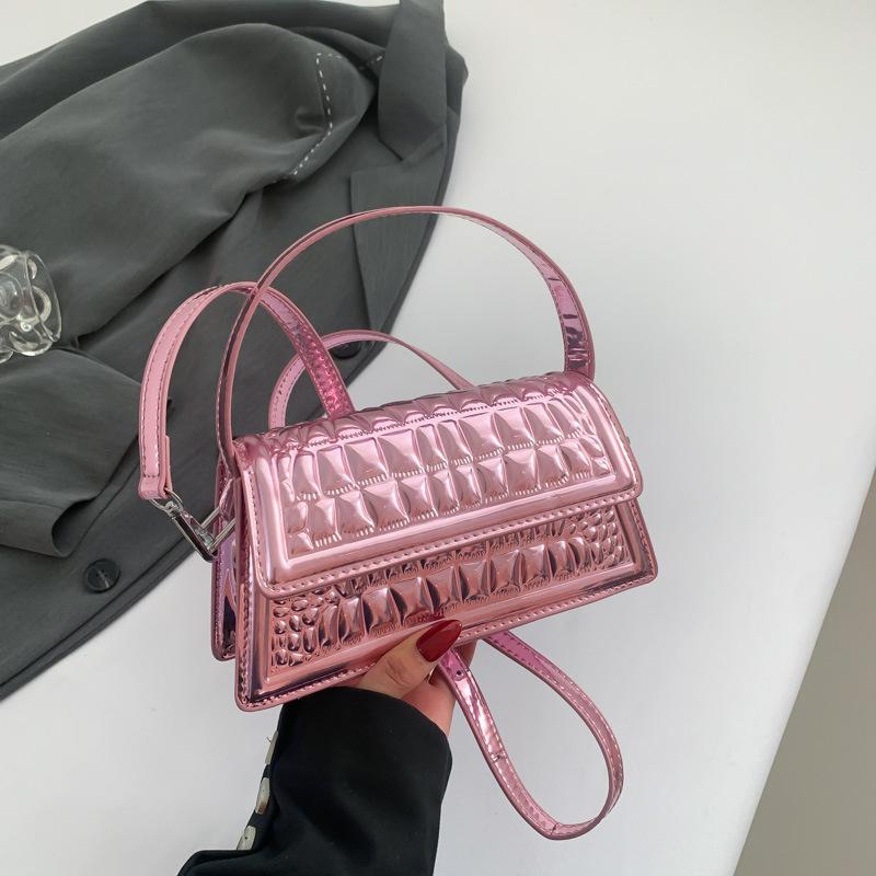 2025 winter new trend portable small square bag women's light luxury fashion simple casual shoulder messenger women's bag