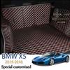 Leather Car Trunk Mat For BMW X5 F15 F85 2014-2018 5-Seat Cargo Liner Accessories Interior Boot