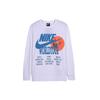 Nike Sweatshirts Men's White Crew Neck Moderate Regular DA0630-100