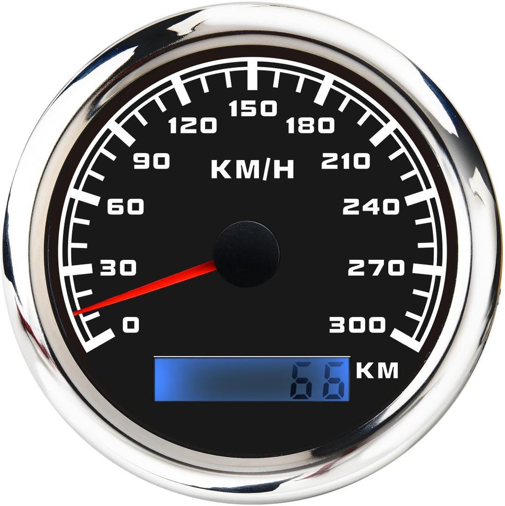 85mm GPS Speedometer 300KM/H Speed Meter With GPS Antenna Odometer For Mairne Boat Car Yacht 7 Colors Backlight Waterproof 9-32V