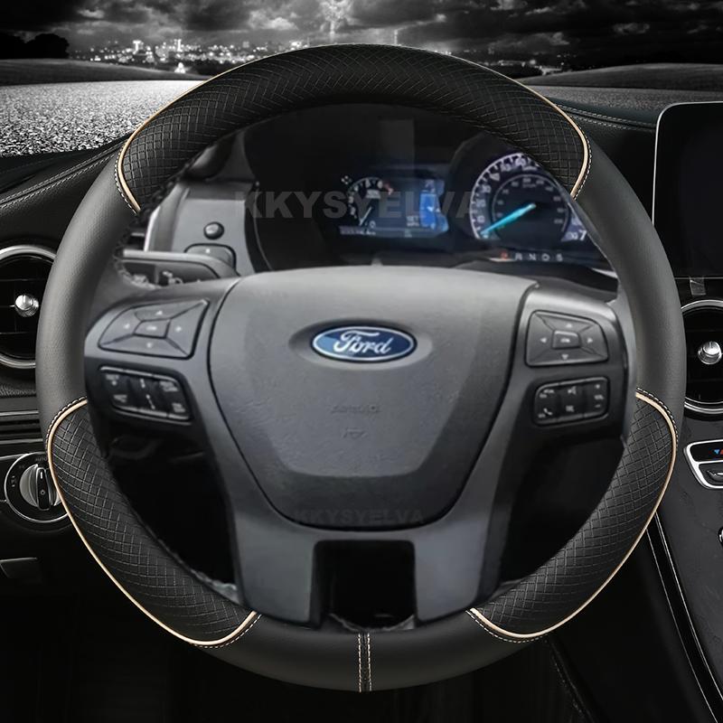 Microfiber Leather Car Steering Wheel Cover