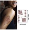 Arm Hand Semi-permanent Henna Tattoo Stickers Body Art Sticker Temporary Tattoo Indian Lace Tattoo