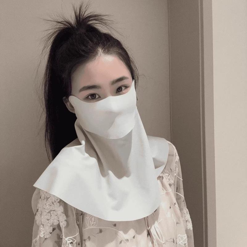 Breathable UV-Blocking Face & Neck Ice Silk Mask for Cycling