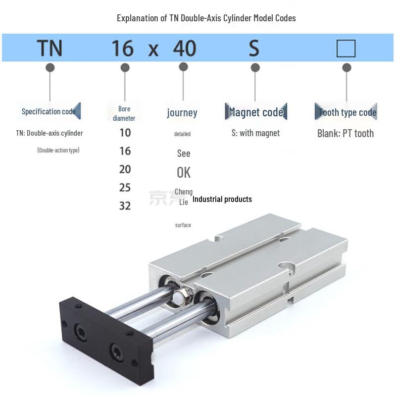 AIRTAC TN Series Double-Rod Air Cylinder