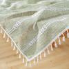 Tassel Hollow Tablecloth Striped Simple Dining Table Cloth Coffee Table Cloth Tablecloth Rectangular Living Room Household Cover Towel