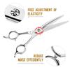 7.0-Inch Curved Tooth Scissors, Curved Fish Bone Magic Tooth Scissors, Curved Scissors, Pet Trimming Scissors, Thin Scissors, Professional-grade Pet