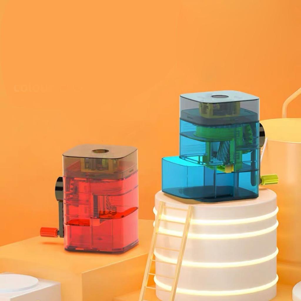 Manuell pennvässare Automatisk pennmatning Handvevad Klar struktur Plast Metall Portabel pennvässare