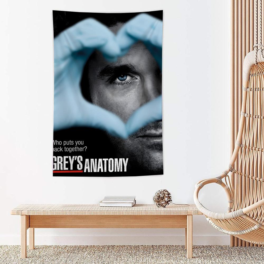Classic Tv GGreys Anatomy Tapestry Microfiber Wall Hanging For Bedroom Living Room Decor Outdoor Festival Garden Bar Background