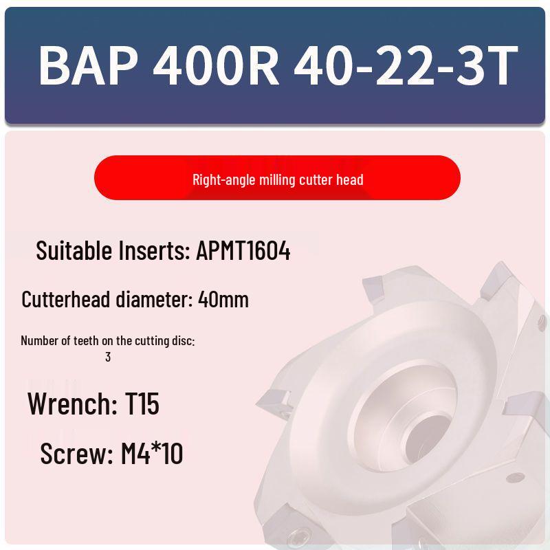 Right Angle CNC Milling Head BAP300R for Face & Vertical Milling (Sizes: 40/50/63/80/100)