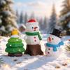 Cute Christmas Decorations Small Size Miniature Ornaments Mini Resin Figurines  Desktop Decorations
