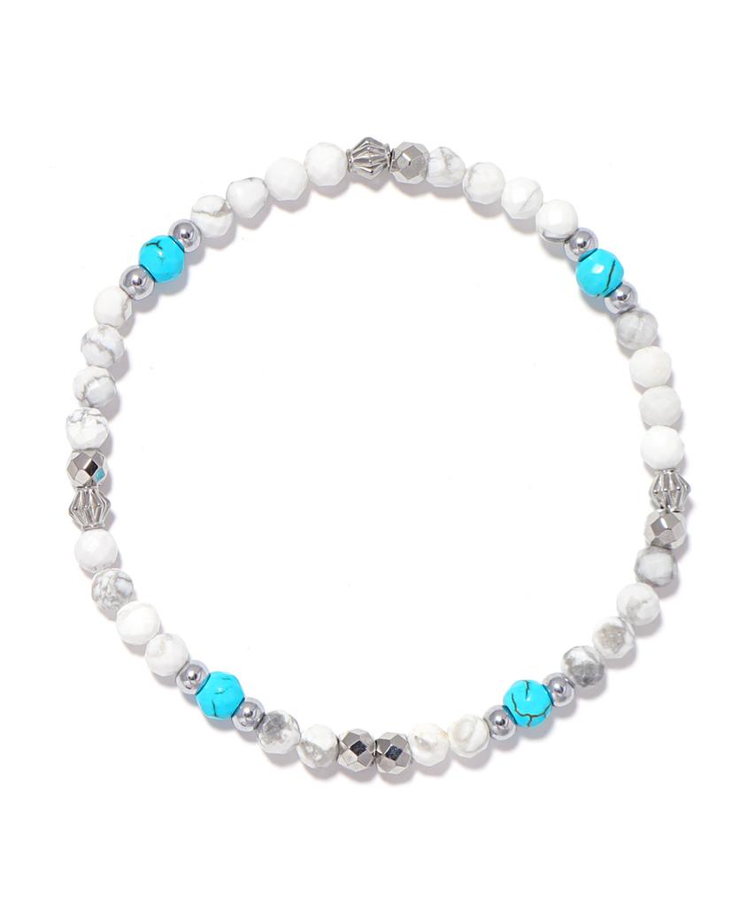 Polalita Polaris Turquoise Howlite Bracelet (Plt-Br-136_Wt)
