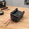 Battery Dock Adapter Base with Cable Ends, 18V Output Unit for DIY Users, Temporary Equipment Supply, Shop Tasks, and Field Applications
