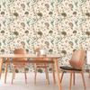 Birds Peel and Stick Wallpaper Removable Self Adhesive Wall Paper Vintage Floral Waterproof Contact Paper for Bedroom LivingRoom