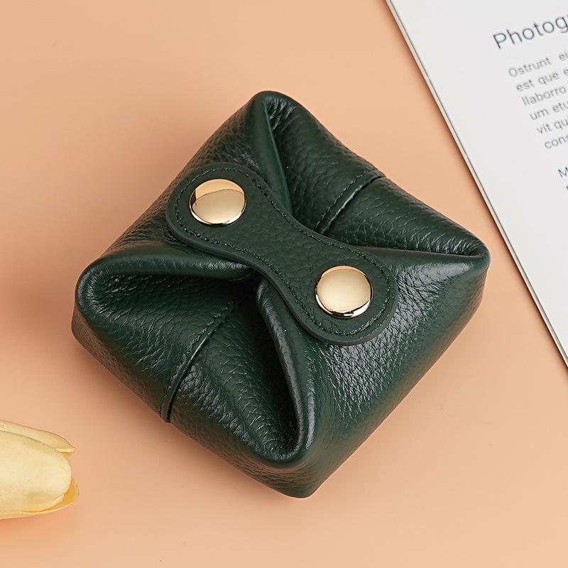 Stylish Mini Cowhide Coin & Lipstick Purse for Women