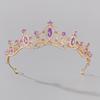 Bridal Crown Tiara Princess Wedding Dress Accessories Birthday Party Headband Crown Alloy Rhinestone Hair Accessories